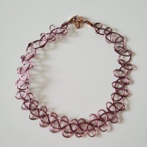 zara 90s inspired tattoo(mauve pink) choker